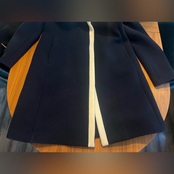 J.Crew Midnight Blue and White Wool Blend Coat, size 6, as seen on Meghan Markle - Picture 6 of 10